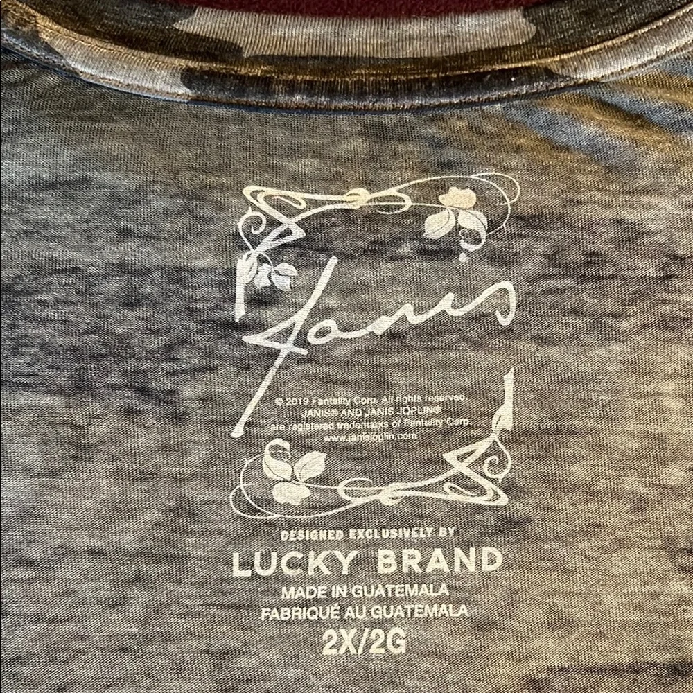 Lucky Brand Black and Gray Short Sleeve Tee - Picture 3 of 5